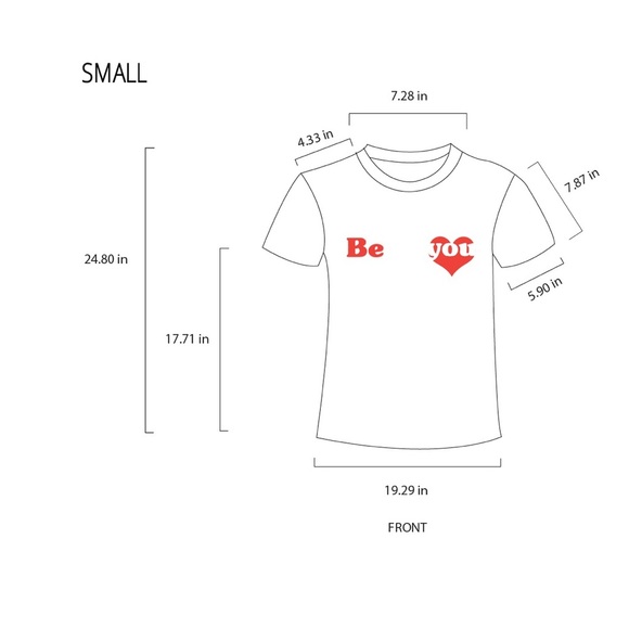 Self love White graphic T-shirt, Graphic heart T-Shirt, I, size M - Picture 3 of 6